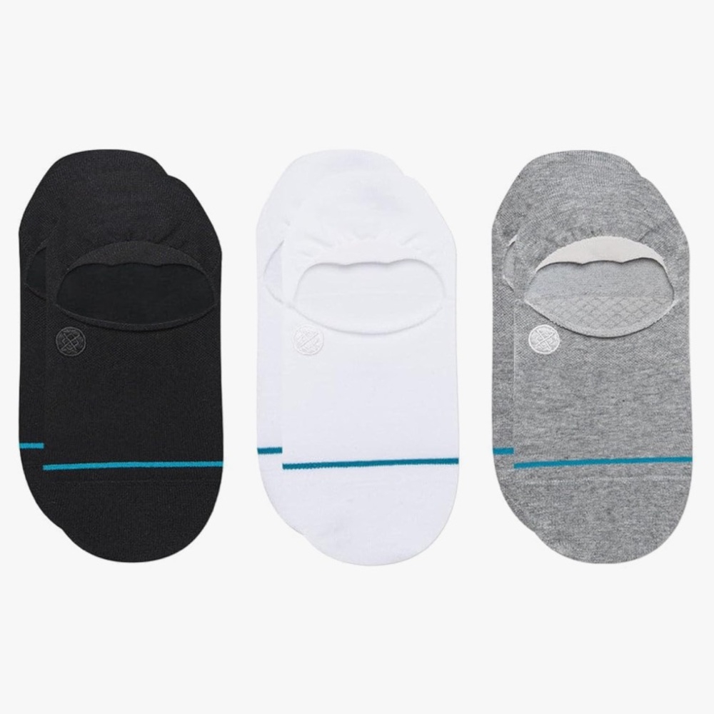 STANCE Unisex Combed Cotton No Show Light Cushion Socks - ICON NO SHOW (3 pack)